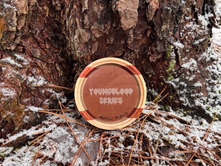 Bloodwood Curly Maple Crystal over Red Slate - Youngblood Series